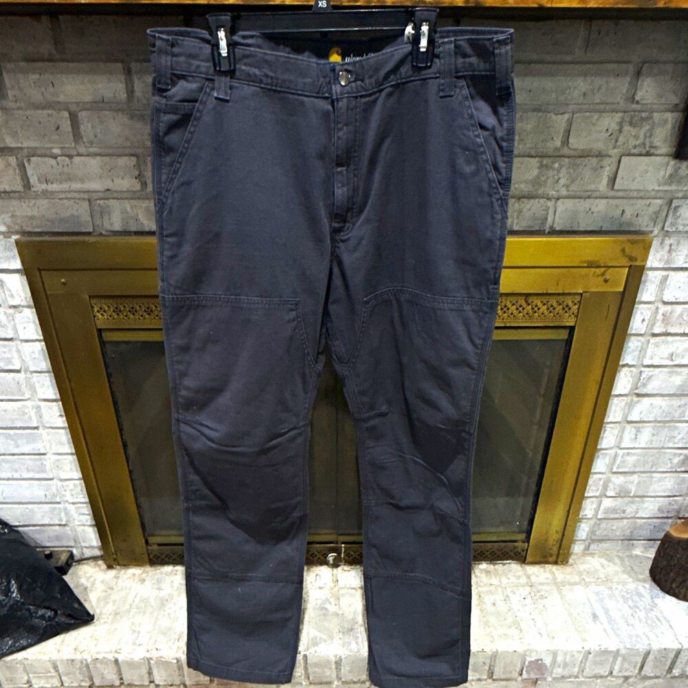Carhartt Relaxed Fit Work Pants Gray 38x34 Double Knee